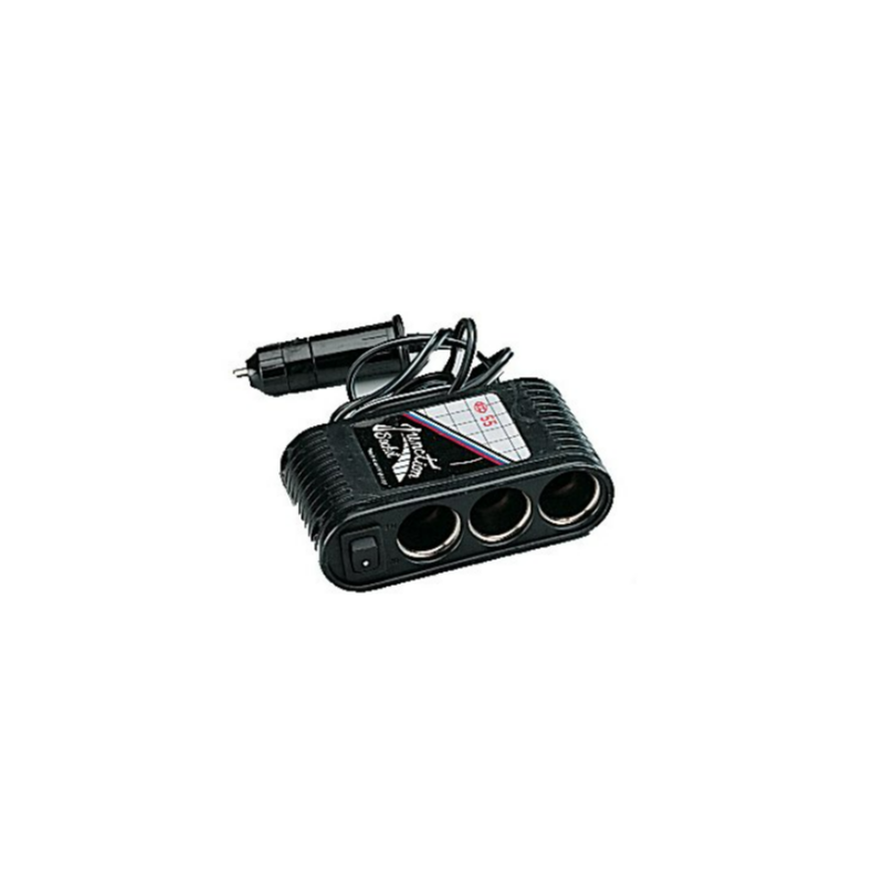 Multiprise Allume-cigare CARPOINT Double Prise - 12/24V, Angle Réglable, Fusible - Pour Voiture, Camping-car