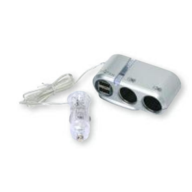 Multiprise 12 V double allume-cigare + USB EA Equipement électrique van aménagé