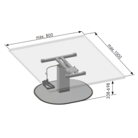 Catch HSG KESSEBOHMER - Pied de table intérieur camping-car