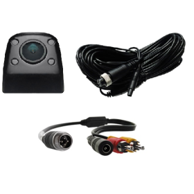 Caméra de recul + adaptateur 4 pins RCA ID CAM - caméra de recul camping-car pour double din en RCA.