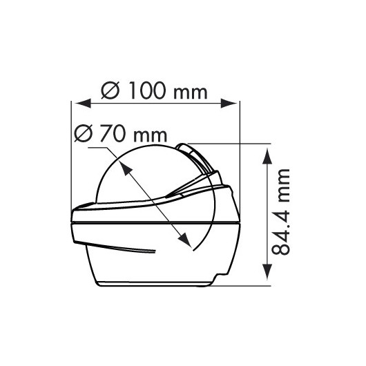 Offshore 75 Mini-fût PLASTIMO - compas de route à poser pour bateau (voilier & vedette)