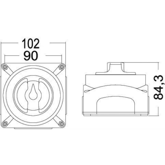 Selecta MKll commutateur batterie OSCULATI Equipement bateau