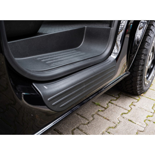 Seuil de porte VW T5 / T6 CARBEST - protection en caoutchouc pour fourgon VW T5-T6.