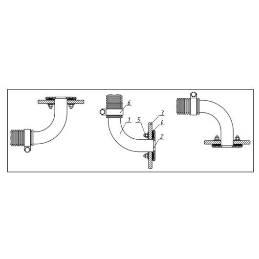 Collier de fixation admission d'air AUTOTERM - Pièce de rechange chauffage bateau & camping-car