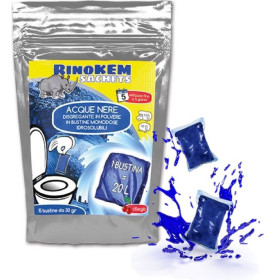 RINO RinoKem dosettes WC chimique x15 pour toilette chimique camping-car et camping.