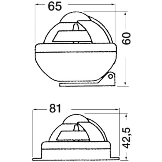  Compas Comet 2'' sur étrier RIVIERA - Compas, Jumelles, Sextant bateau