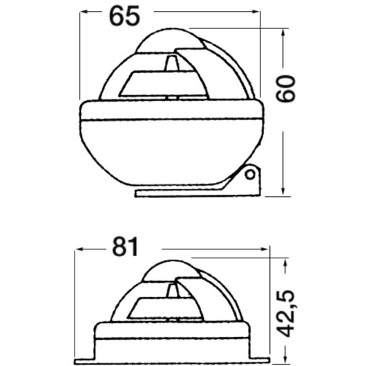 Compas Comet 2'' sur fût RIVIERA - Compas, Jumelles, Sextant bateau 