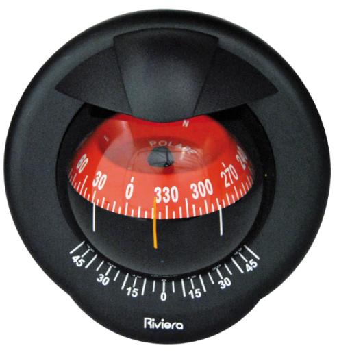  Compas Polare 3'' vertical RIVIERA - Compas de route magnétique pour bateau