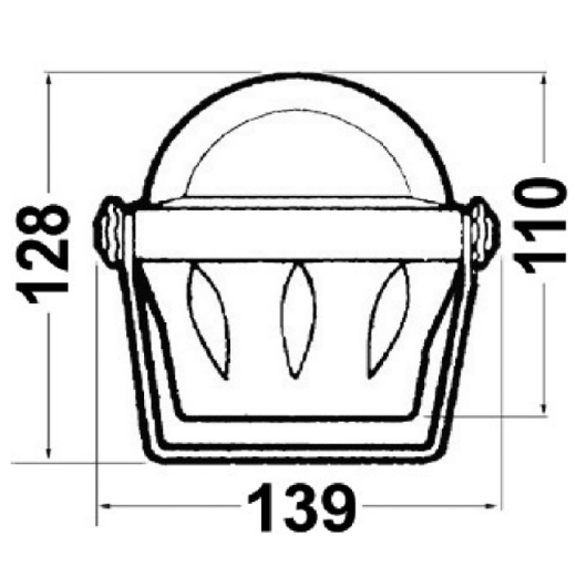 Compas Artica 2''3/4 sur étrier RIVIERA Equipement pour bateau