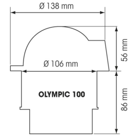 PLASTIMO Olympic 100 - Rose plate
