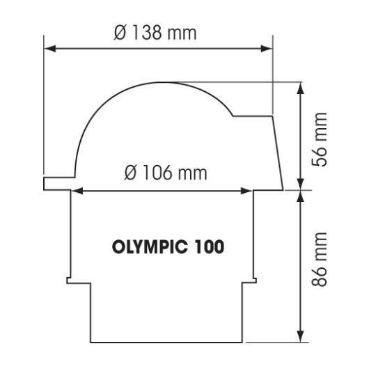 PLASTIMO Olympic 100 - Rose plate