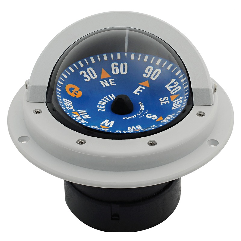 Compas Zentit 3'' encastré - Compas de route magnétique à rose plate ...
