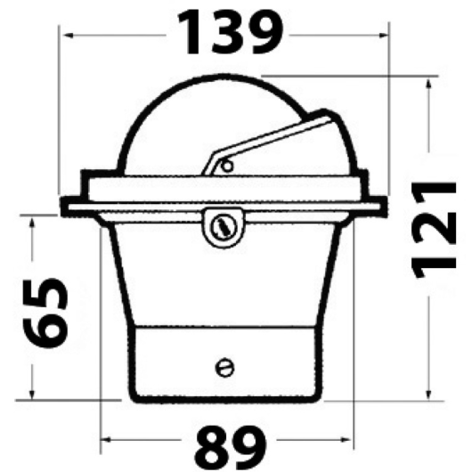 Compas Zentit 3'' encastré avec couvercle RIVIERA - Compas de route encastrable bateau