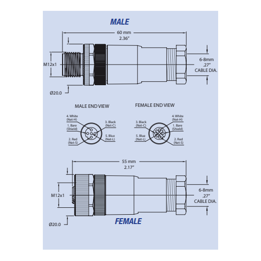 Connecteur terminale NMEA 2000 ESCHA Accessoire électronique pour bateau