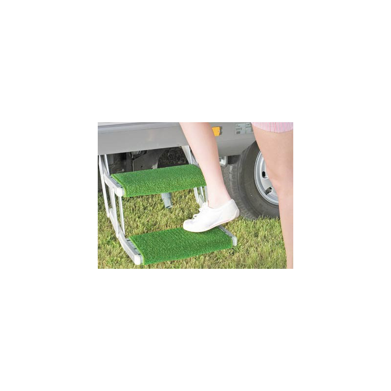Tapis Marchepied Camping-car - Antidérapant, Réglable 18-24 Cm, Boucle Facile, Gris - 3