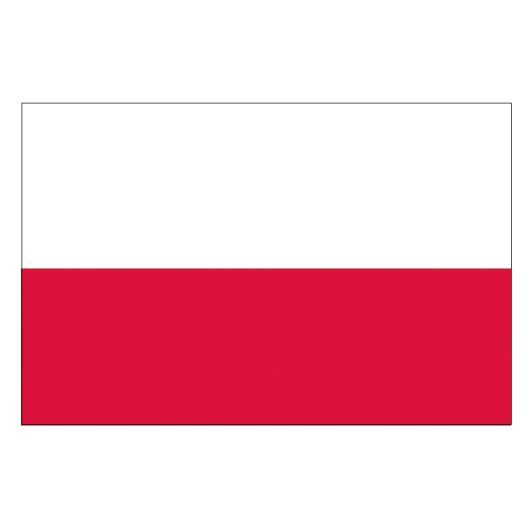 Pavillon Pologne OSCULATI Drapeau de courtoisie en bateau