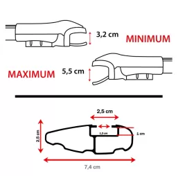 OMAC Barres de toit Elegance MB Vito W638 Barres de toit Elegance MB Vito W638 OMAC galerie de toit pour van