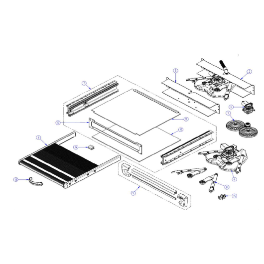 Pièces détachées Slide-Out Step G2 Standard THULE Marche pied pour van aménagé