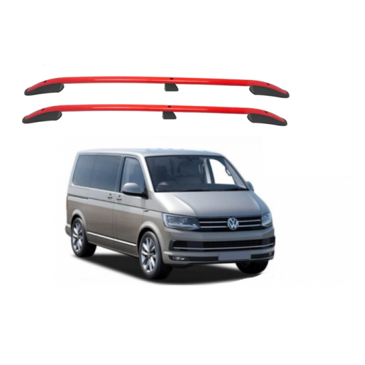 Rails de toit rouge VW T6 L2 OMAC Equipement extérieur pour tente de toi en van 