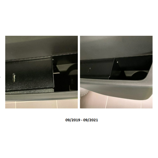 Coffre-fort pour portière passager Ducato depuis 2021 MOBILSAFE - coffre fort pour camping-car & fourgon