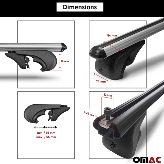 Barre de toit Boldbar Ford Custom OMAC Accessoire de montage pour van