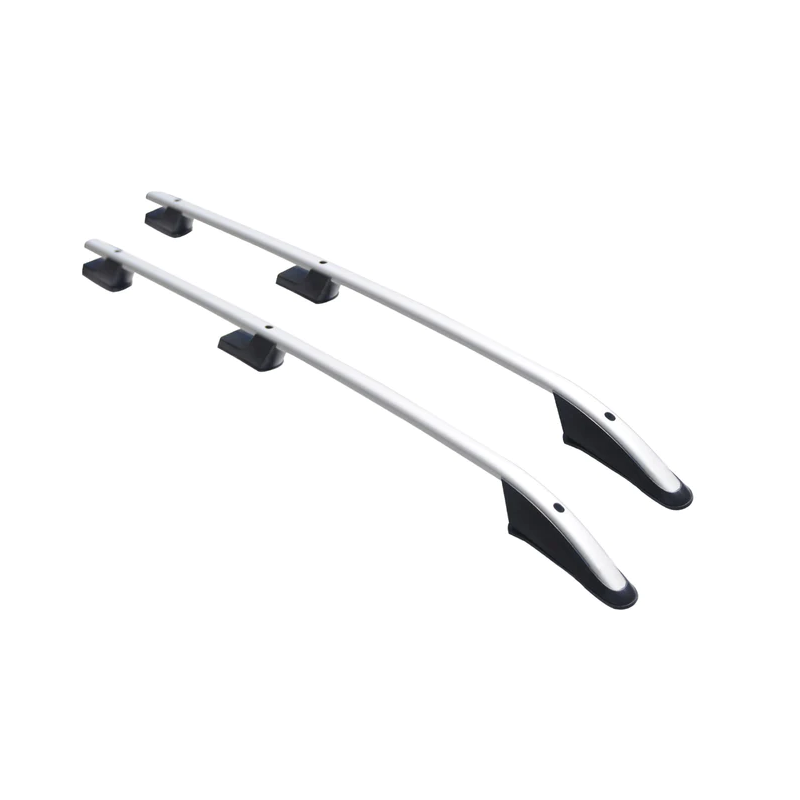 Barres De Toit Pour Opel Vivaro II 2014-2019 L2 LWB - Kit Aluminium Noir, Fixation Points Fixes, Aérodynamiques
