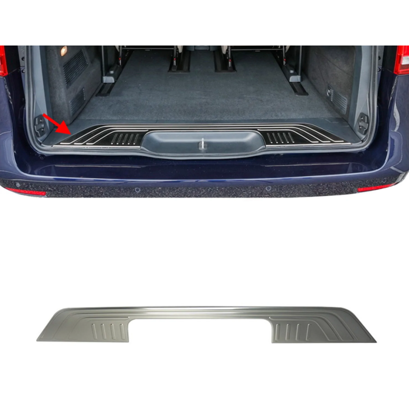 Protection Pare-Choc Coffre Pour Mercedes Vito/Viano W639 (2003-2014) - Look Carbone Anti-Rayures
