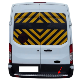 Protection seuil de coffre Aluminium Ford Transit 4 OMAC Accessoire de finition pour van