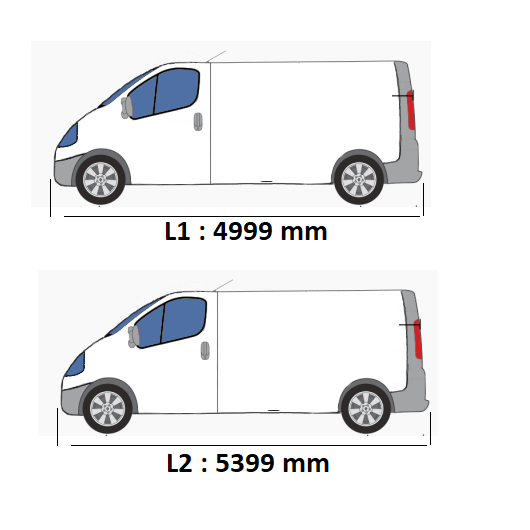 Rails de toit gris Renault Trafic 3 OMAC Galerie de toit van aménagé