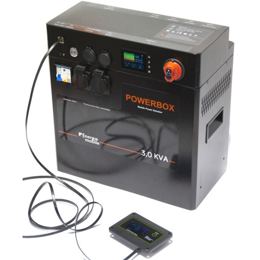 EM PowerBox 3,0 KVA 3070 Wh batterie nomade lithium haut de gamme