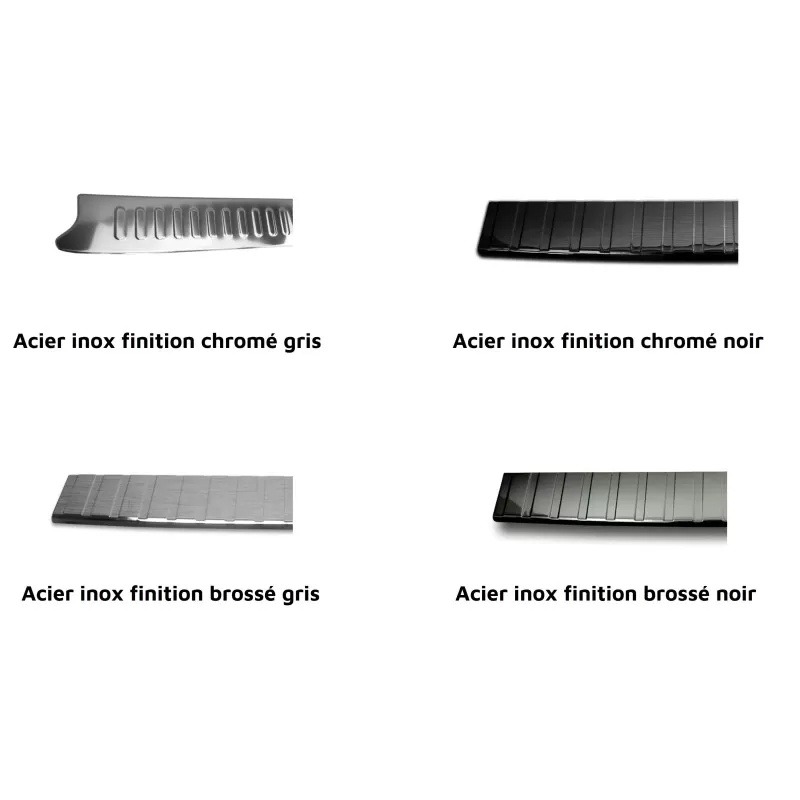 Protection Seuil De Coffre Renault Trafic II Aluminium Tôle Larmée Noir