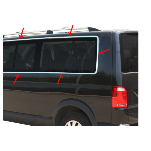OMAC Moulure de vitre inox VW T6