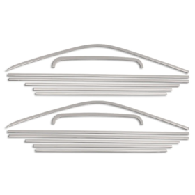 OMAC Moulure de vitre inox VW T6