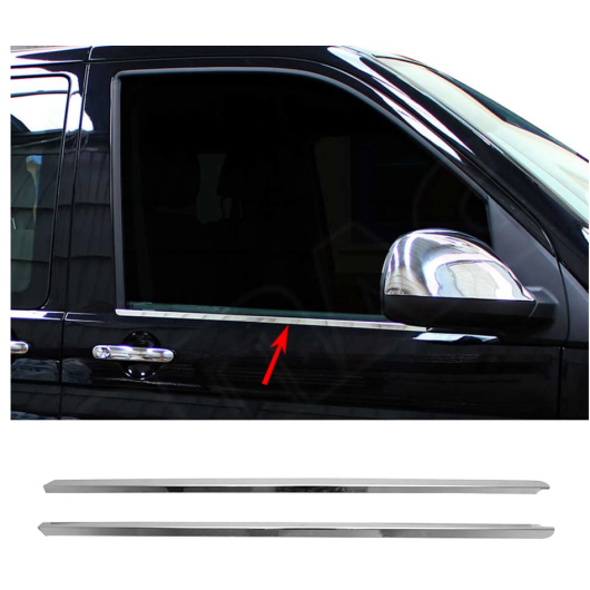  Moulure basse inox vitre AV VW T6.1 OMAC - Kit carrosserie fourgon