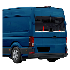 Moulure vitres inox portes AR VW Crafter 2 OMAC  - Equipement custom pour van