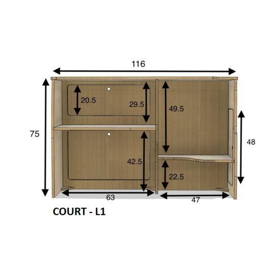 SIMPLE VAN Meuble latéral & table T5/T6 - aménagement intérieur van