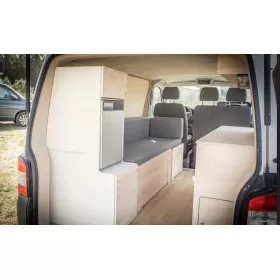 Meuble colonne arrière SIMPLE VANS Universel | Aménagement bois fourgon et van en kit