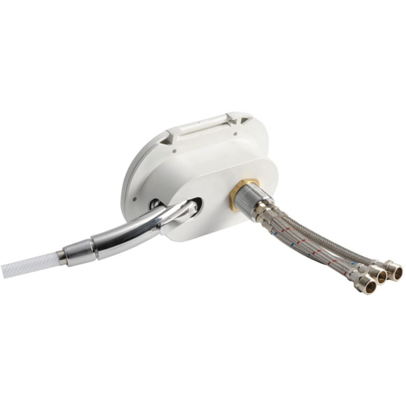 Coffret Douche à Encastrer OSCULATI Adriana - Tuyau Inox 4 M - Pour Bateau, Van, Camping-car - 12