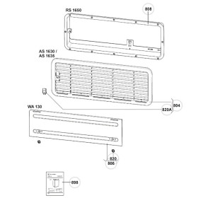 DOMETIC LS 200 Pièces détachées - Accessoire aération fourgon aménagé