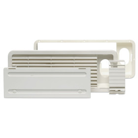Évent De Toit RV 13,39x13,39 Pouces – Ventilation Blanche Avec écran Et Tige Réglable