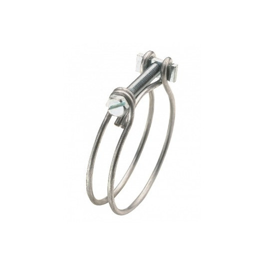 Collier acier double fil poussant EURO ACCESSOIRES - Accessoire raccord tuyau annelé