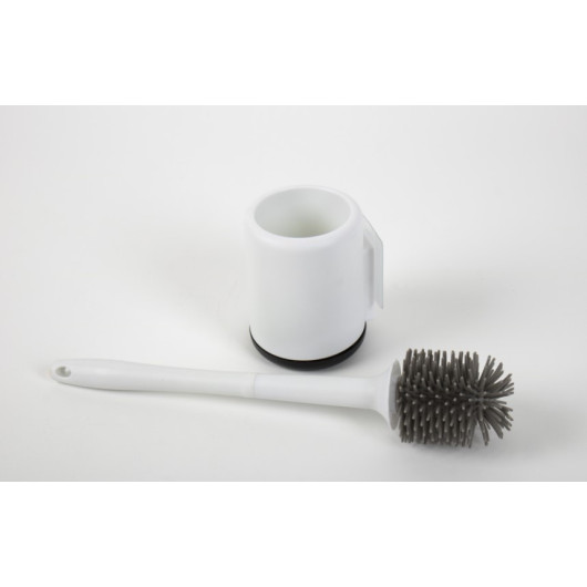Brosse à WC en silicone CAMP4 - brosse toilettes pour WC cassettes en camping-car.