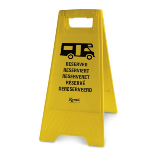 Panneau de signalisation camping car KAMPA Reserved sign - Accessoire camping-car