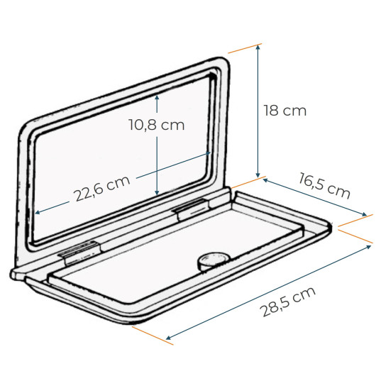 Coffre vide poche OSCULATI - Accessoire rangement bateau et fourgon
