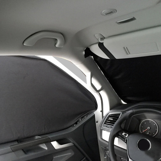 Rideau occultant cabine VW T5 T6 OMAC - Accessoire pare brise habitacle fourgon et van aménagés