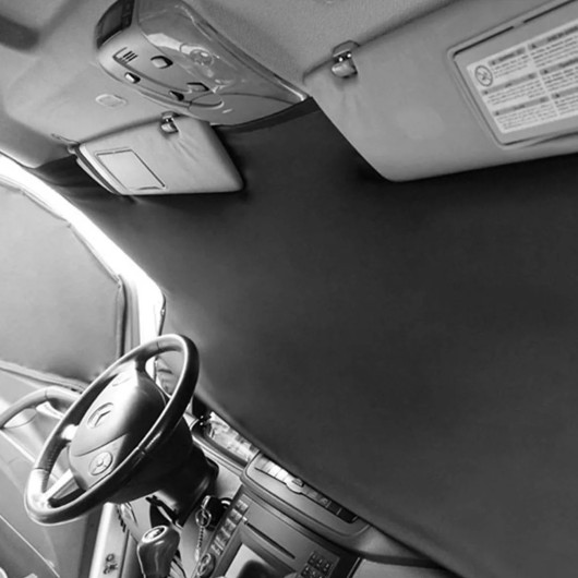 Rideau occultant cabine VW T5 T6 OMAC - Accessoire pare brise habitacle fourgon et van aménagés