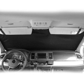 Rideau occultant cabine VW T5 T6 OMAC - Accessoire pare-brise habitacle fourgon et van aménagés