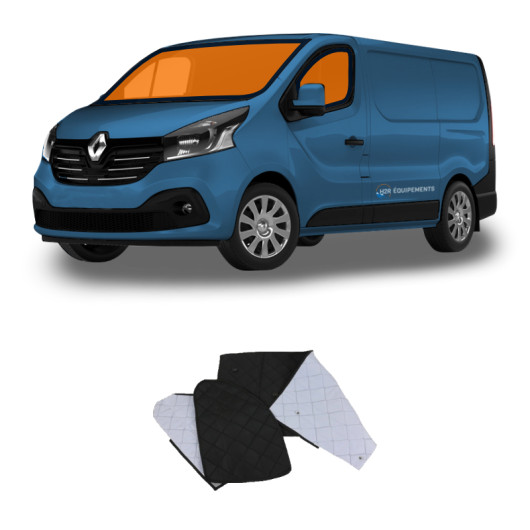 Kit rideaux isolant Trafic 3 OMAC - Accessoire cabine pare-soleil van et fourgon