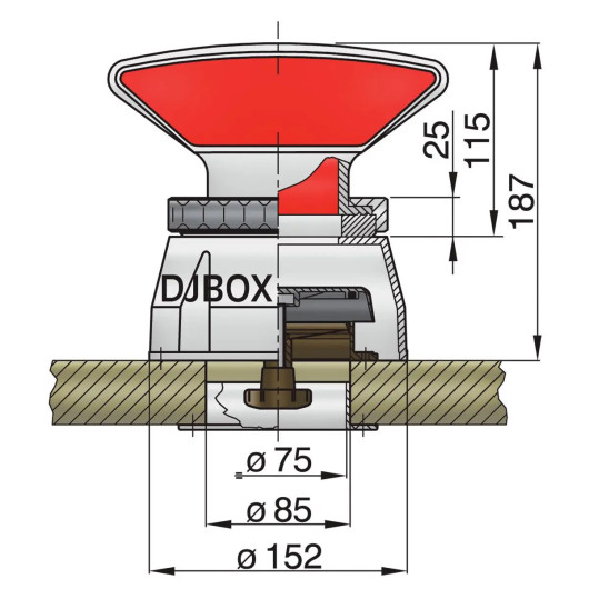 Boite à dorade DJBOX VETUS - Accessoire aération de pont pour bateau et voilier