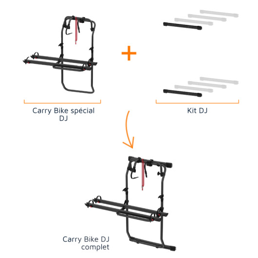 Carry Bike pour Kit DJ FIAMMA - Porte vélos pour fourgons aménagés